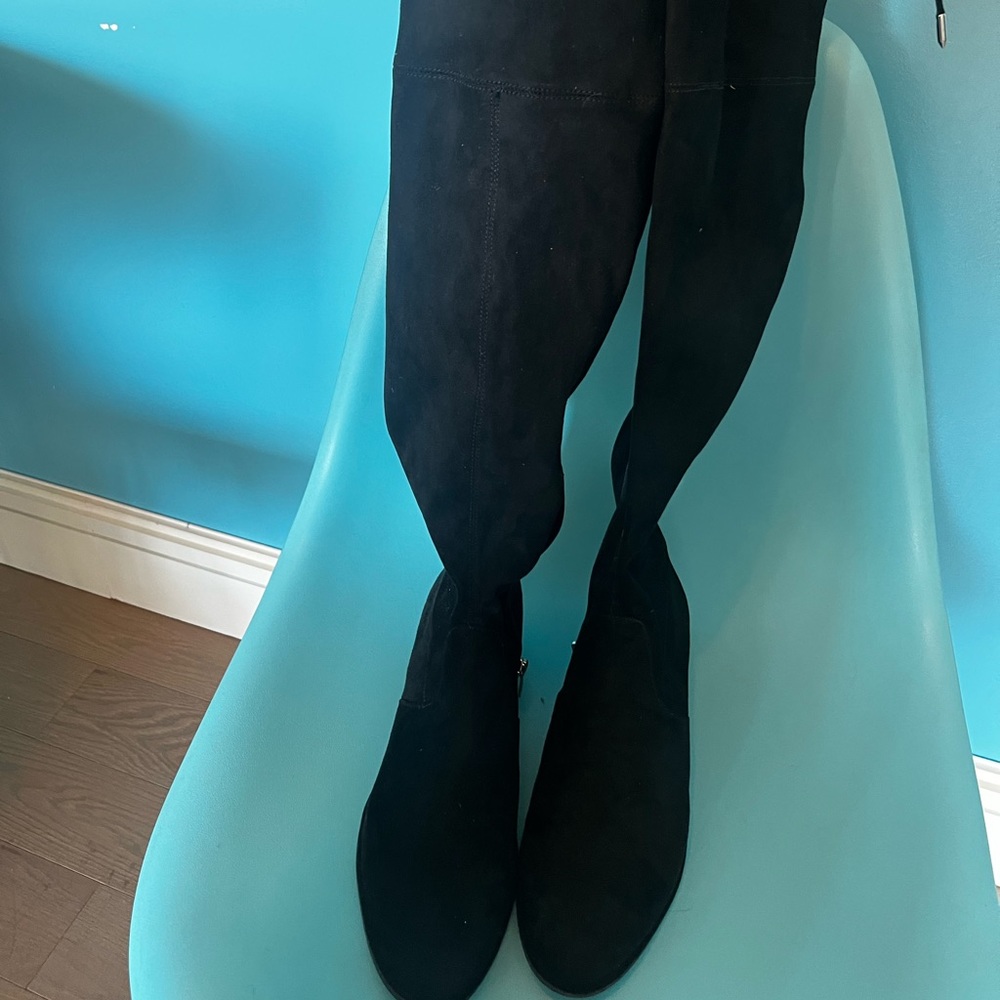 Black Suede Marc Fisher Boots - Size 9M